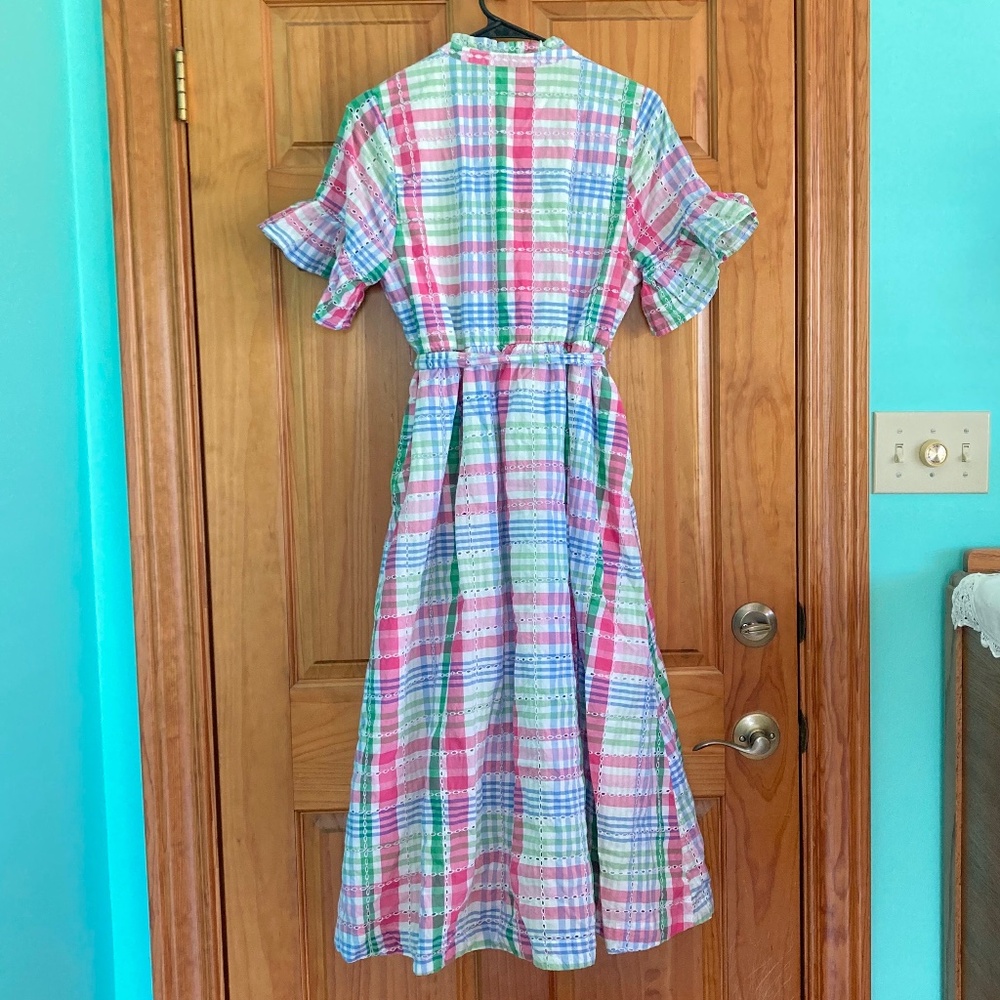 Women’s size medium new without tags Crown and Ivy colorful plaid dress - Picture 9 of 11